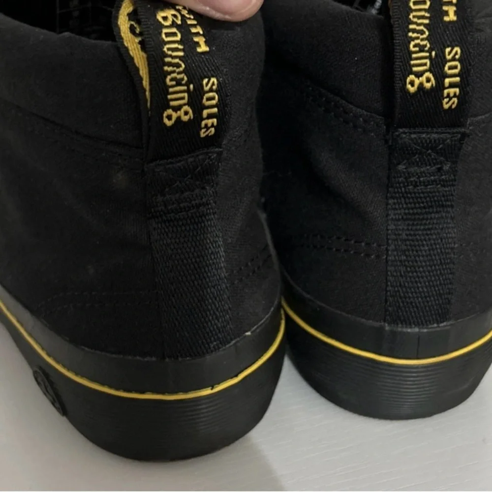 Dr Martens Docs Allana Black Canvas High Top Sneakers Boots Shoes-Womens 7 - Picture 6 of 9